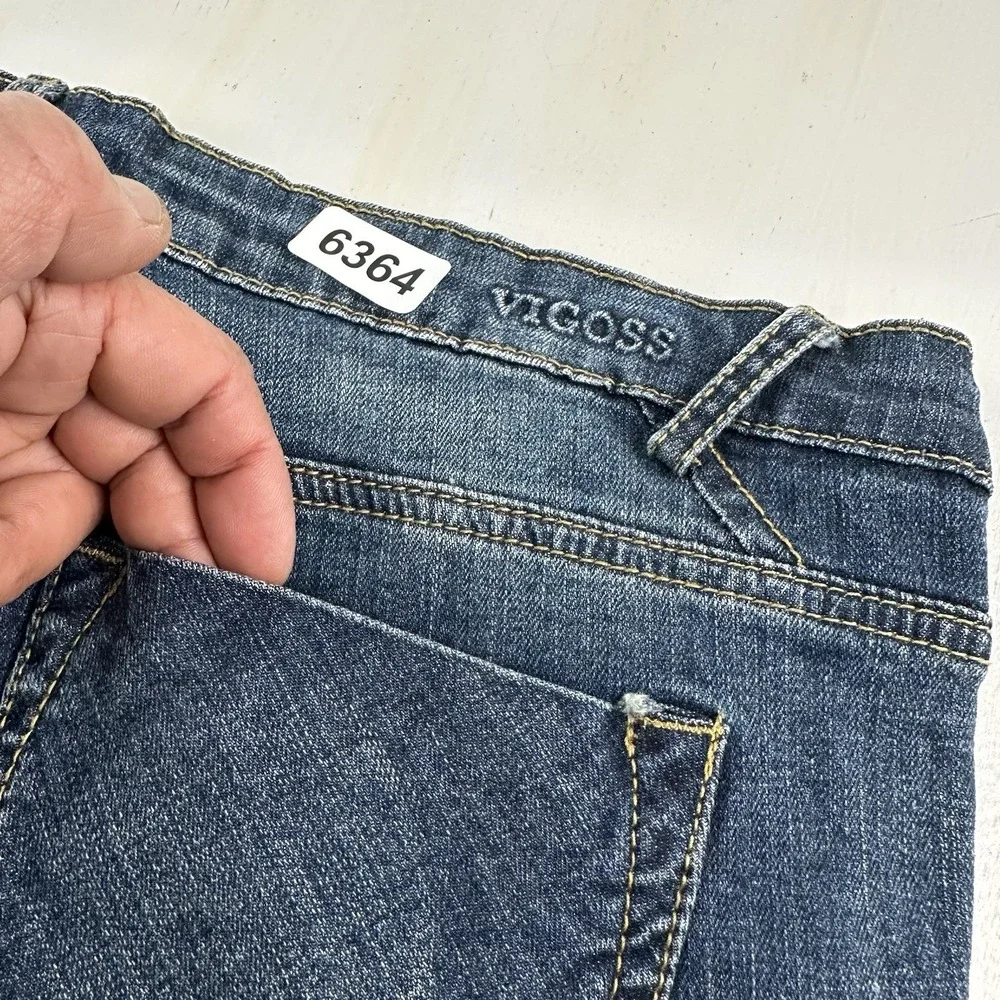 Y2K Vigoss The Jagger Boot Cut Jeans Medium‎ Blue Womne 32 X 33 Cotton Stretch